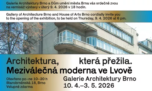 Architektura, která přežila. Meziválečná moderna ve Lvově, vernisáž výstavy 9. dubna v 18 hod v Galerii Architektury Brno
